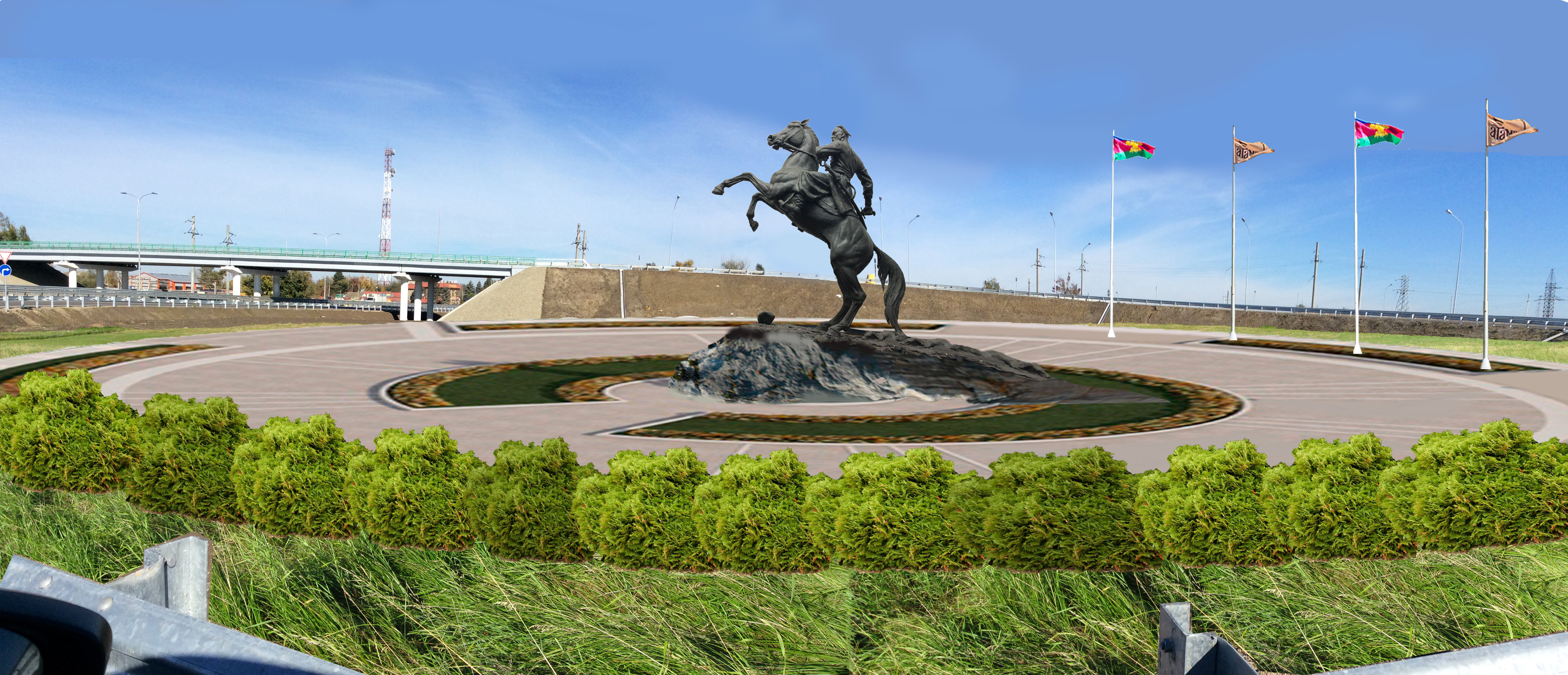 Памятник казакам черноморцам Динская